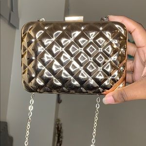 crossbody gold purse